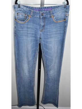 Cruel Denim Blake Jeans Size 11 Long Light Wash Embroidered Pocket Bootcut